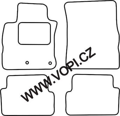 Autokoberce Renault Modus 01/2008 - Colorfit (3860)